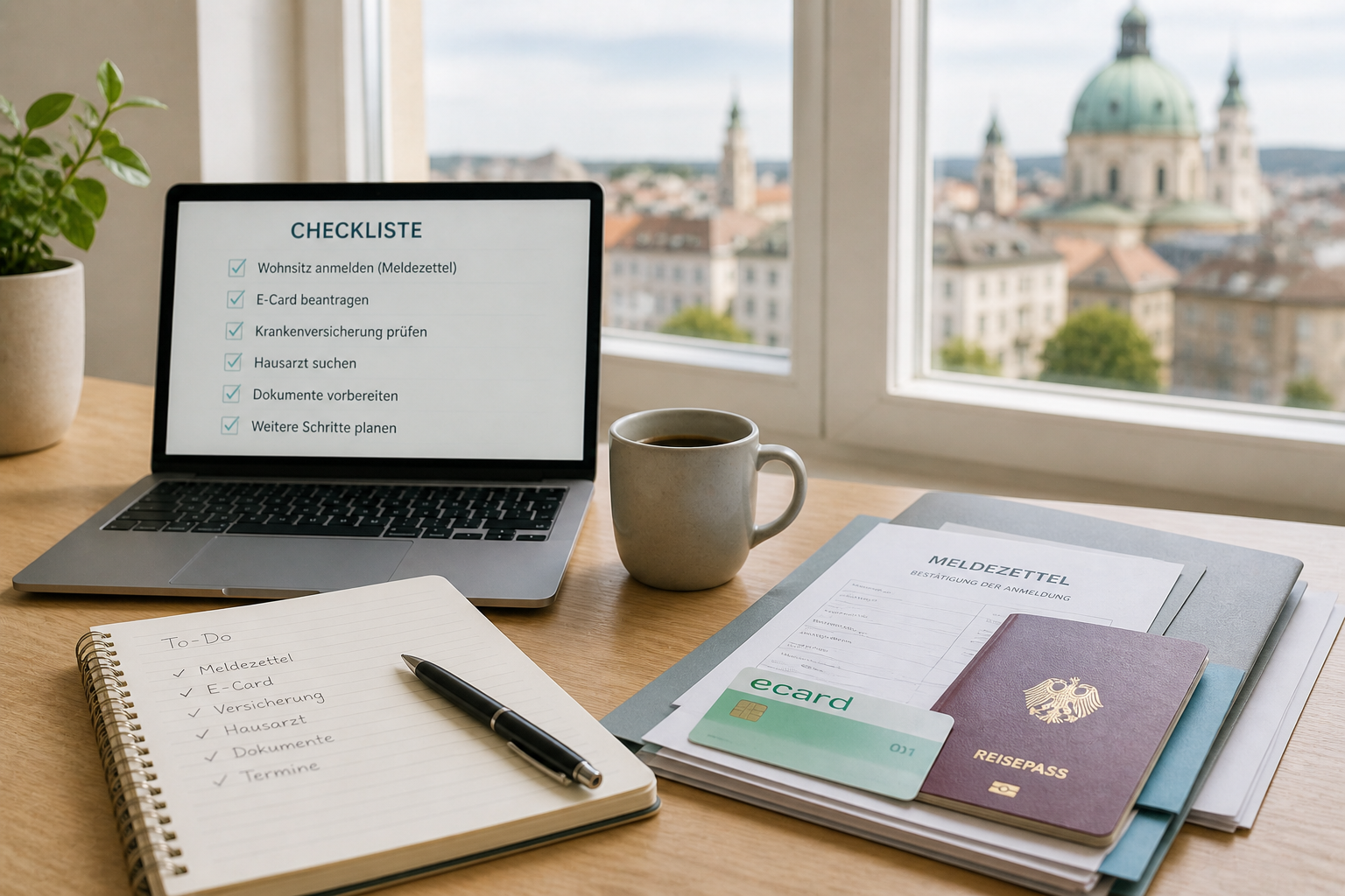 Dokumente und Checkliste für das Ankommen in Österreich